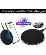 Qi Wireless Fast Charger Charging Pad Dock for Samsung phone s6 s10 s20 ... - £17.99 GBP