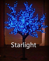 6ft Outdoor Blue LED Cherry Blossom Tree Christmas Light Home Decor Rainproof - £322.51 GBP