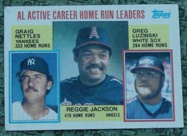 Al Active Career Home Run Leaders, 1984 #712, Topps - Collectible Old Card - £3.10 GBP