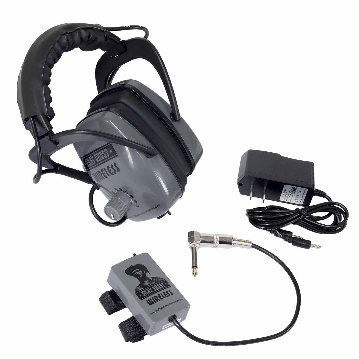 Gray Ghost Wireless Headphones for Minelab Metal Detectors FBS/GPZ/GPX