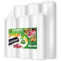 6 Pack 8&quot;X20&#39;(3Rolls) And 11&quot;X20&#39; (3Rolls) Vacuum Sealer Bags Rolls With Bpa Fre - £35.16 GBP