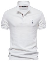 Men&#39;s Giraffe Embroidered Short Sleeve Polo - €28,00 EUR