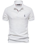 Men&#39;s Giraffe Embroidered Short Sleeve Polo - €27,90 EUR