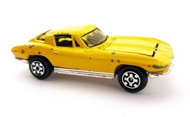 VINTAGE 1979 KIDCO DIE CAST YELLOW CHEVY CORVETTE SPLIT WINDOW 1:64 HONG... - $3.87