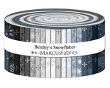 Jelly Roll - Bentley&#39;s Snowflakes Marcus Fabrics Cotton Fabric Precuts M... - £39.06 GBP