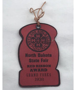 North Dakota State Fair 1938 Red Ribbon Award 4H Boys And Girls Grand Forks - $11.95