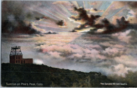 Sunrise on Pikes Peak Colorado Postcard - £11.64 GBP