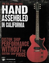 AXL USA Bulldog Custom Shop electric guitar 2012 advertisement 8 x 11 ad... - £3.31 GBP