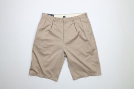 Vintage 90s Ralph Lauren Mens 36 Distressed Pleated Golfing Chino Shorts... - £34.92 GBP