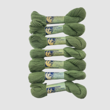 Diana Stramin Tapestry Wool Color 348 Green Dye Lot 11 Germany 7 Skeins - £23.12 GBP