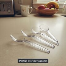 Medium-Weight Disposable Plastic Soup Spoons, Clear, 50 Pack - $227.90 MXN