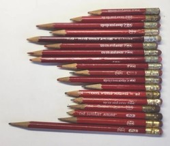 TWA Airlines 1960&#39;s Pencils Lot of 18 Red and Black Lead PB202 - £19.53 GBP
