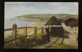 h1906 - Isle of Wight - Part of the Cliff Walk down to Sandown Bay - postcard - £1.99 GBP