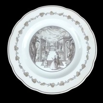 Vintage Wedgwood Etruria Brown Transferware Plate European Baroque Garde... - $21.51