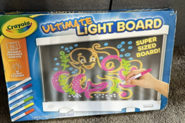 Crayola Ultimate Light Board Drawing Tablet Coloring Set, Light Up Toy NEW NOS - £23.23 GBP