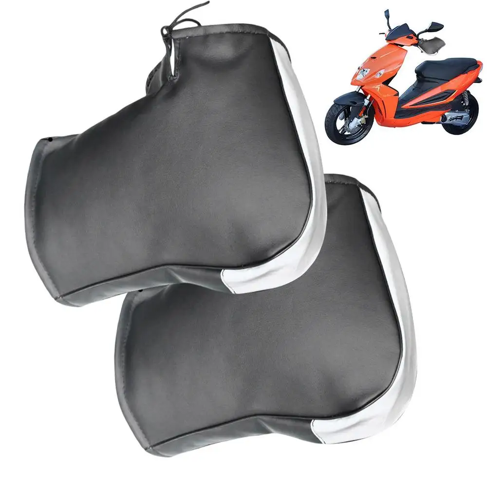 Motorcycle Handlebar Muffs Protective Windproof Winter Thermal Gloves Waterproof - £145.55 GBP
