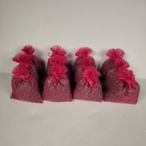 Lavender Sachets SET OF 12 Wedding Organza Bag Dried Flower Buds Home Decor - £9.60 GBP
