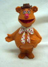 Vintage 1978 The Muppet Show Muppets Bowing Fozzie Bear 4&quot; Plastic Toy Figure - $16.34