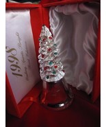 1998 Silver Plated Christmas Tree Bell 3rd EDITION by MADISON AVENUE - £6.10 GBP