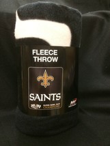 New Orleans Saints Super Bowl Champs XLIV Blanket Fleece Throw NWT NFL L... - $21.59