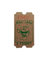 Pac-Man Amusement Arcade Game Prize Redemption Ticket Vintage Retro Boardwalk - £5.46 GBP