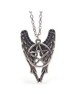 Supernatural Angel Wings Pentagram Castiel Necklace Cas Sam Dean Winchester - £13.61 GBP