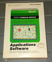 Blasto Texas Instruments TI-99 4A computer cartridge with box and manual - $368.38 MXN