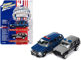 1997 Chevrolet Tahoe &quot;New York State Trooper&quot; Blue with Gold Stripes and Jeep... - £23.08 GBP