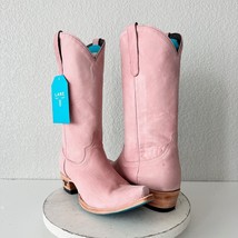 Lane EMMA JANE Pink Leather Cowboy Boots Womens 11 Western Style Snip Toe Tall - £124.45 GBP