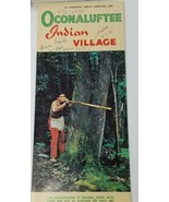 Oconaluftee Indian Village Travel Brochure Vintage North Carolina - £9.02 GBP