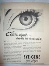 Vintage Eye-Gene Eye Drops Print Magazine Advertisement 1946 - £3.91 GBP
