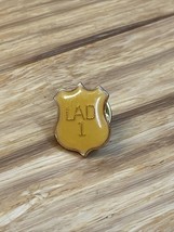 Lad 1 #1 Award Badge Vintage Enamel Gold Tone Lapel Pin Pinback KG - $9.90