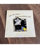 1998 Handpainted One Can Never Have Too Many Cats Brooch - $20.55 CAD