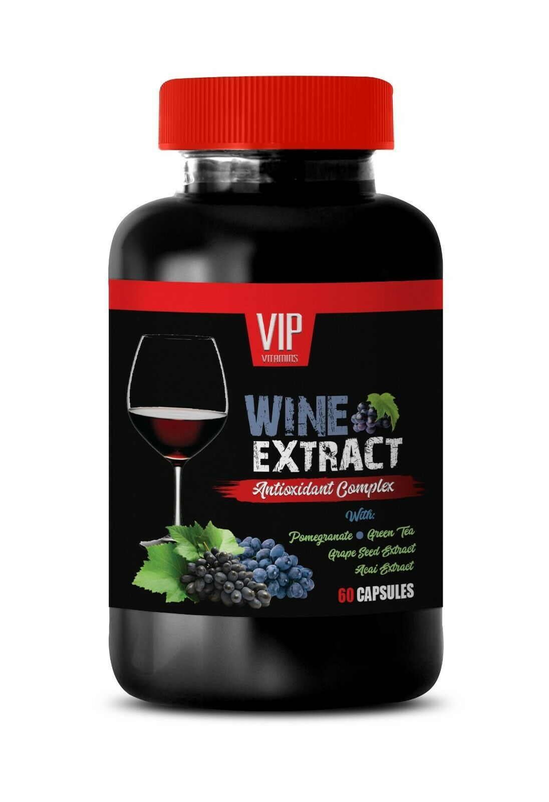 Primary image for blood sugar support - WINE EXTRACT - anti inflammation eating 1B 60CAPS