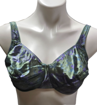 GLOSSY Vintage VASSARETTE Shiny BRA Second Skin SATIN Stretch Soft Cup 3... - $59.39