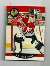  Pro Set Hockey Cards, 1990 Ed Belfour Rookie #598 Ex++++ English Only - £5.44 GBP