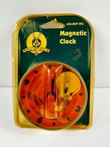 Vintage Tweety Bird Magnetic Clock Looney Tunes 3&quot; Ata-Boy 1998 New NIB - £15.81 GBP