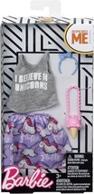 2017 BARBIE Despicable Me, FKR66 FKR76 Fashion Outfit w/ Fluffy Unicorn Sweater - £13.41 GBP