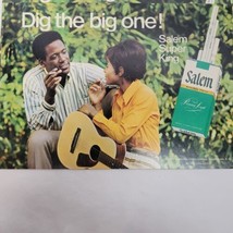 Lot of 5 Salem Cigarette Vintage 60&#39;s Cardboard Display Litho Advertising Signs  - £23.16 GBP