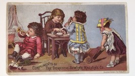 1880s The Domestic Sewing Machine Company Victorian Trade Card Donaldson... - £14.14 GBP