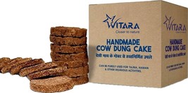 Pure &amp; Original Holy Desi Cow Dung Cake for Hawan, Pujan &amp; Religious Pack of 42 - £21.85 GBP