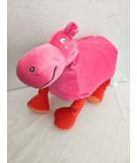 IKEA Barnslig Flodhast Pink Hippo Plush Stuffed Animal Striped Legs - £23.34 GBP