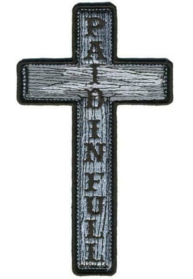 DELUXE EMBRODIERED PAID IN FULL CROSS PATCH PA7240 MIlitary  patches NEW... - $7.55