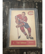 1957-58 PARKHURST TOM JOHNSON #6 MONTREAL CANADIENS RARE COMPLETE YOUR S... - $27.39 CAD