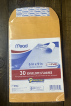 Mead Press-It Seal-It 6X9 Envelopes, Office Pack 30 Count (76084) - €5,14 EUR