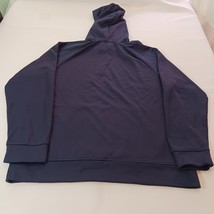 Reebok Hoodie Men's Large Blue Pullover Sweatshirt Spellout Long Sleeve Chest 48 image 2