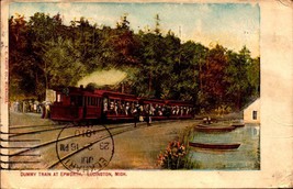 Vintage POSTCARD- The Dummy Train At Epworth, Ludington, Michigan BK54 - £3.56 GBP