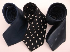 Set Of 3 Imported Silk And Silk Nylon Ties Robert Stock Arrow Alfani Nwotip - £11.93 GBP