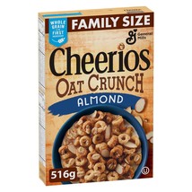 3 Boxes of Cheerios Oat Crunch Real Almonds Cereal 516g Each - Free Shipping - $37.74