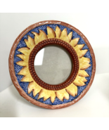 Terragrafics Blue and Yellow Round Floral Picture Frame - $32.57 CAD